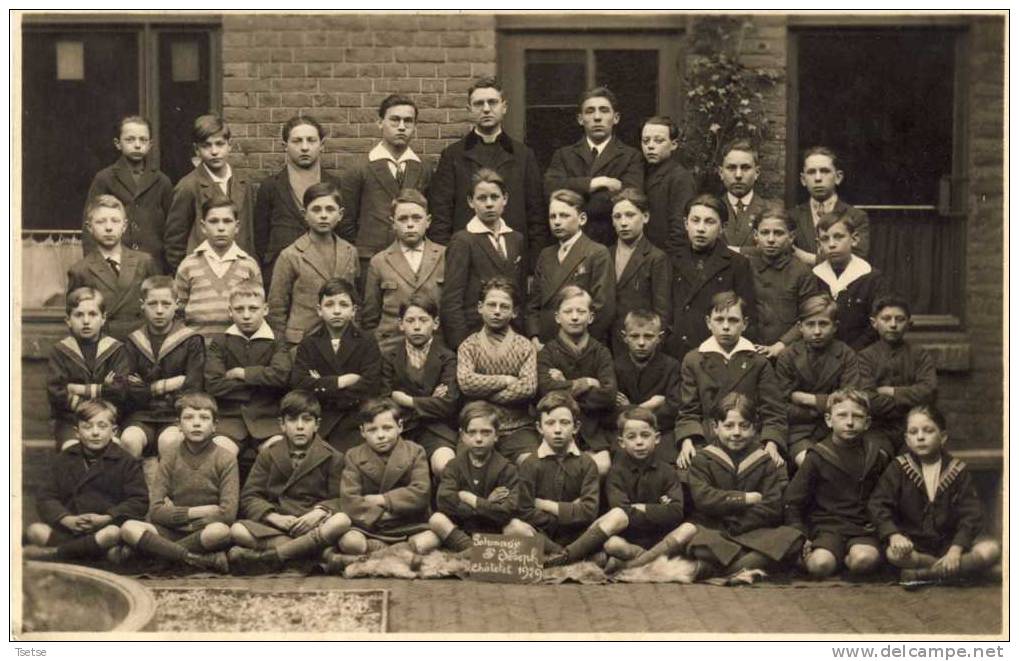 Châtelet - Patronage St Joseph - Groupe Scolaire- Carte Photo -1929 - Chatelet