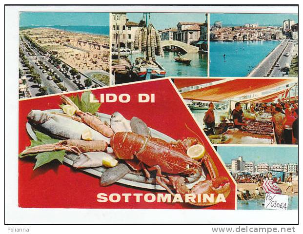 PO0306A# LIDO Di SOTTOMARINA - Vedutine Con Mercato Del Pesce - Aragosta  VG 1970 - Chioggia