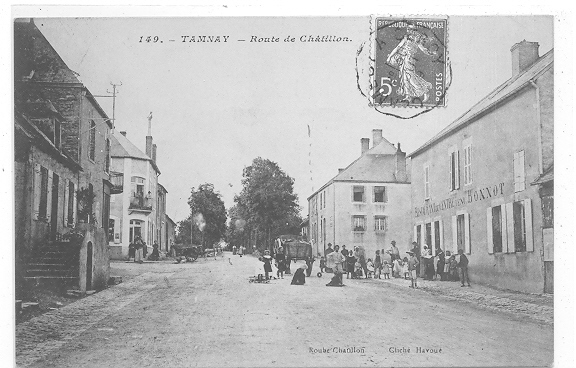 58 // TANNAY - Route De Chatillon, ANIMEE, Roube édit - Tannay