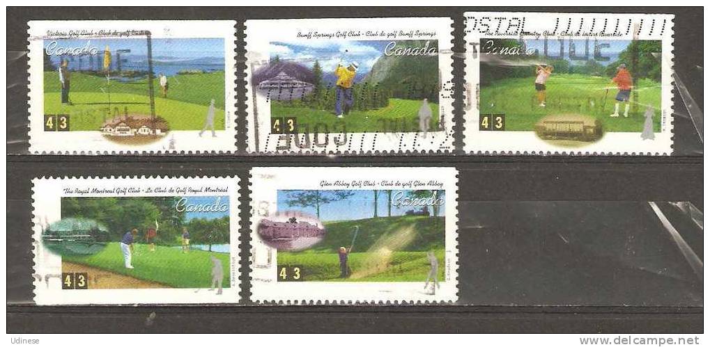 CANADA 1992  - GOLF - CPL. SET - USED OBLITERE GESTEMPELT - Golf