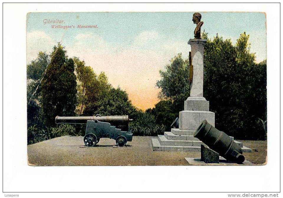 OLD FOREIGN 5318 - GIBRALTAR - WELLINGTON'S MONUMENT - Gibraltar