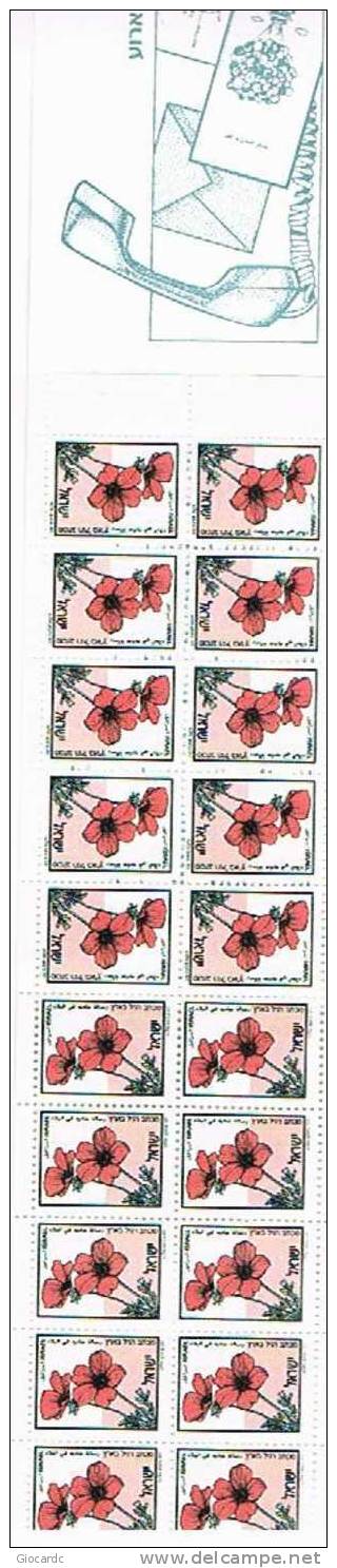 ISRAELE (ISRAEL) - UNIF. L24     - 1992  ANEMONE     - NUOVI (MINT) ** - Cuadernillos