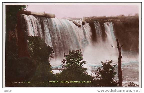 Wairua Falls, Whangarei. Real Photograph With Some Color. - New Zealand