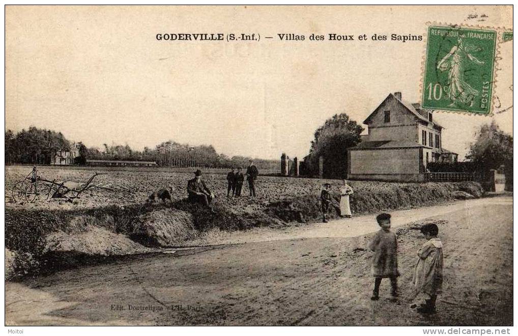 Goderville TB Animation Devant Villas Des Houx Et Des Sapins TBE - Goderville