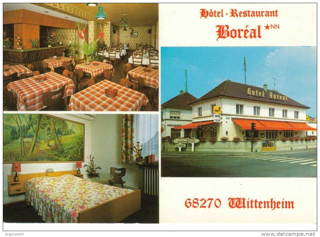 CPM WITTENHEIM (Haut Rhin) - 3 Vues : Hotel Restaurant BOREAL - Wittenheim