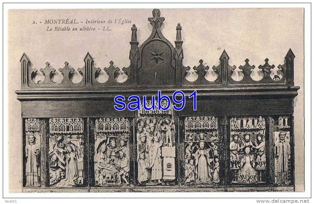 Montréal - Intérieur De L´Eglise -Le Rétable En Albâtre--L.L.n°2 -  Circulé En 1930 -Réf:9379 - Montreal