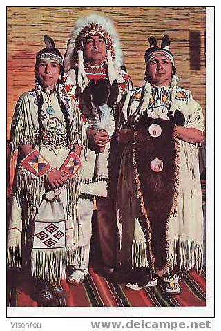 Chef Cree Et Squaws (mère Et Fille) - Indiens D'Amérique Du Nord
