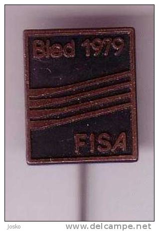 INTERNATIONAL ROWING REGATTA BLED 1979 Slovenia Old Rare Pin * Aviron Rudersport Rudern Canottaggio Slovenija FISA - Remo