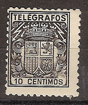 España Telégrafos 069 (*) Escudo. 1932 - Télégraphe