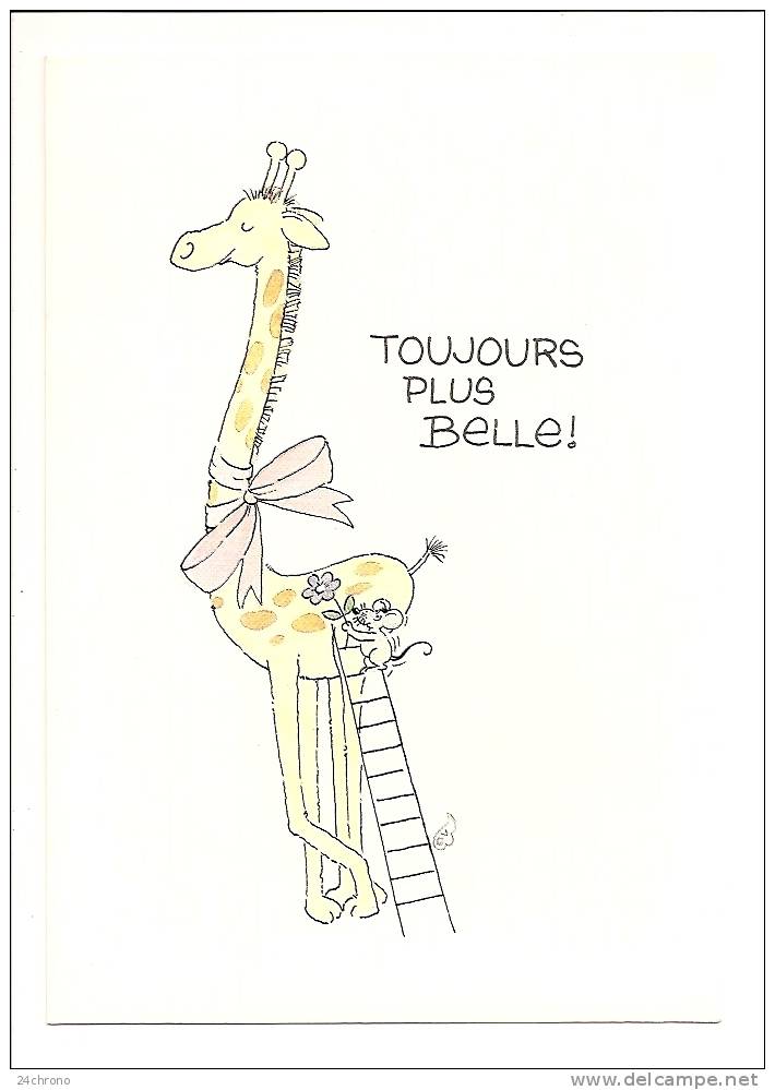 Girafe Et Souris: Toujours Plus Belle ! Dessin Christl Vogl (10-2240) - Giraffes