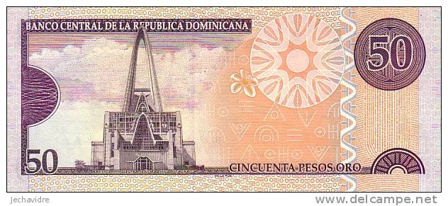 Rque DOMINICAINE   50 Pesos Oro  Daté De 2008     ***** BILLET  NEUF ***** - Dominicaine