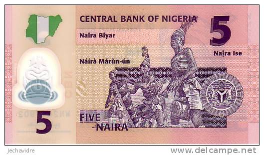 NIGERIA   5 Naira  Emission De 2009   POLYMER    ***** BILLET  NEUF ***** - Nigeria