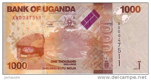 OUGANDA   1 000 Shillings  Emission De 2010     ***** BILLET  NEUF ***** - Ouganda