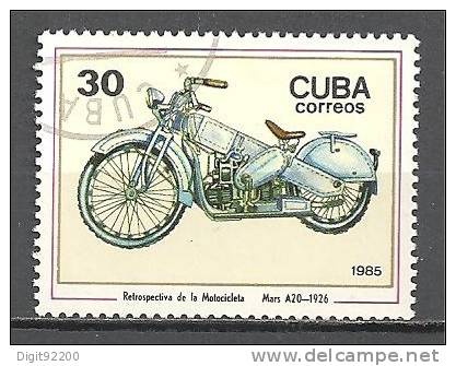 1 W Valeur Used, Oblitérée - MARS A 20 - 1926 - CUBA * 1985 - N° 1500-6 - Motorräder