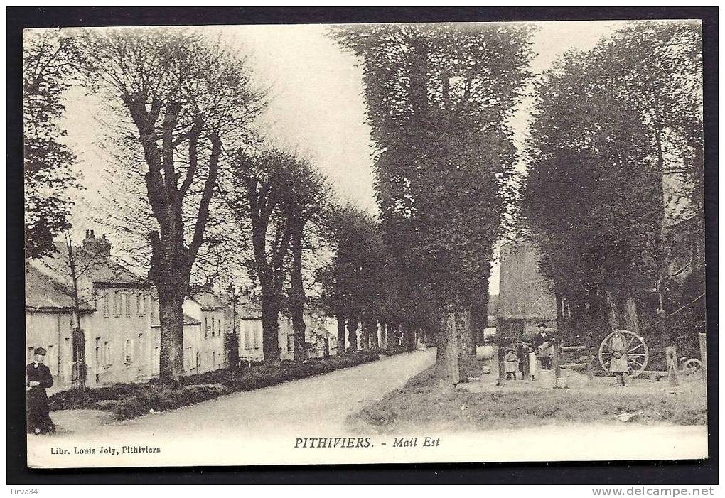 CPA  ANCIENNE- FRANCE- PITHIVIERS (45)- LE MAIL EST- BELLE ANIMATION- - Pithiviers