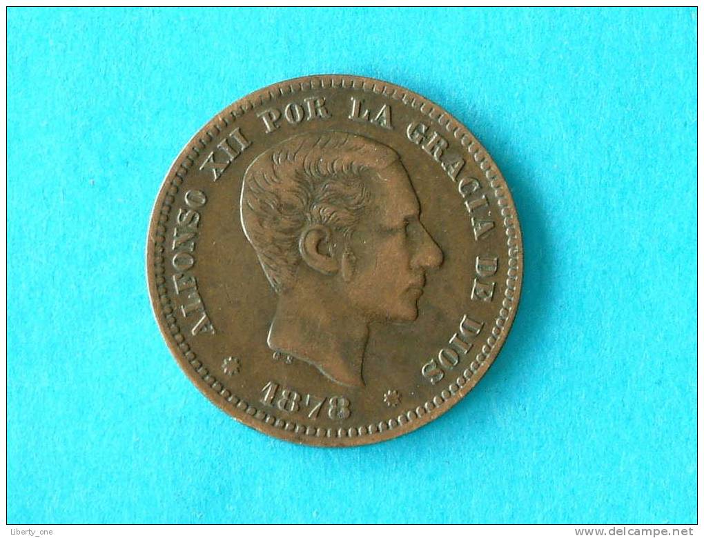 1878 OM - CINCO CENTIMOS / KM 674 ( For Grade, Please See Photo ) ! - Autres & Non Classés