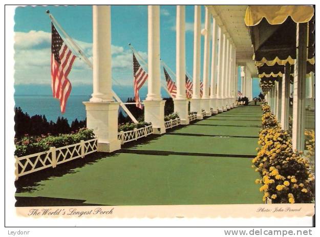 The World's Longest Porch - Grand Hotel's Veranda, Mackinac Island, Michigan - Other & Unclassified