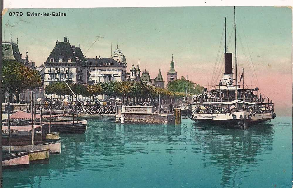 74  - EVIAN Les Bains - Belle CPA Oblitérée En 1914 -  Prix Fixe - Evian-les-Bains