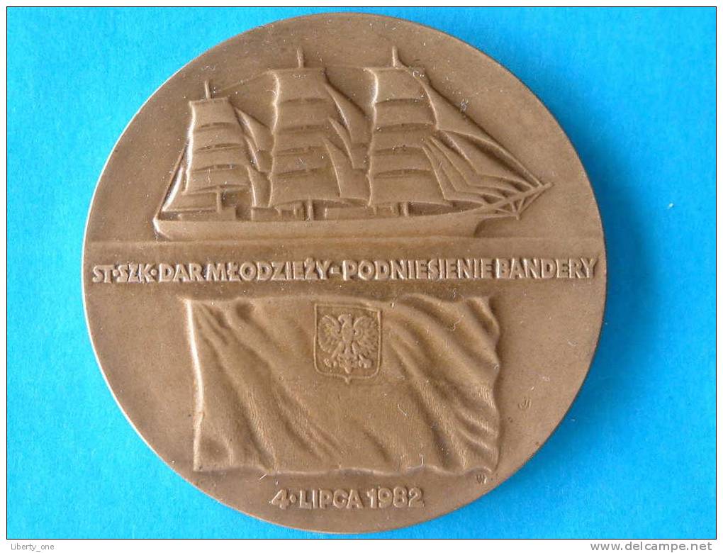 " DAR MLODZIEZY " LIPCA 1982 - 6 Cm. / 95 Gr. Pologne-Poland / Sailing Ship ( For Grade, Please See Photo ) ! - Autres & Non Classés