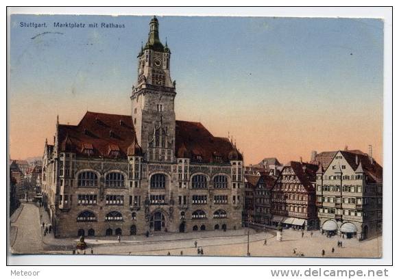 Suttgart - Marktplatz Mit Rathaus - Stuttgart