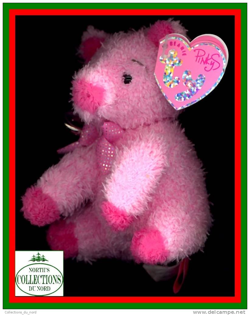 Pinkys Silky Pig TY Beanies Babies - Plush - Figurine - Keychain - Porte-clés - Cochon - Sonstige & Ohne Zuordnung