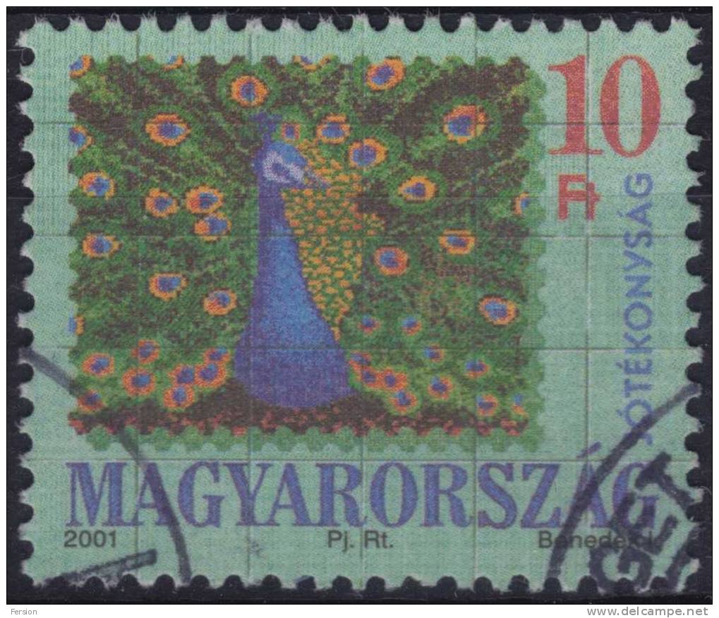 2001 - Hungary - Peacock - Bird - Pfauen