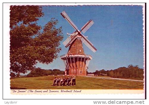 De Zwaan - The Swan And Dancers Windmill Island, Holland, Michigan - Andere & Zonder Classificatie