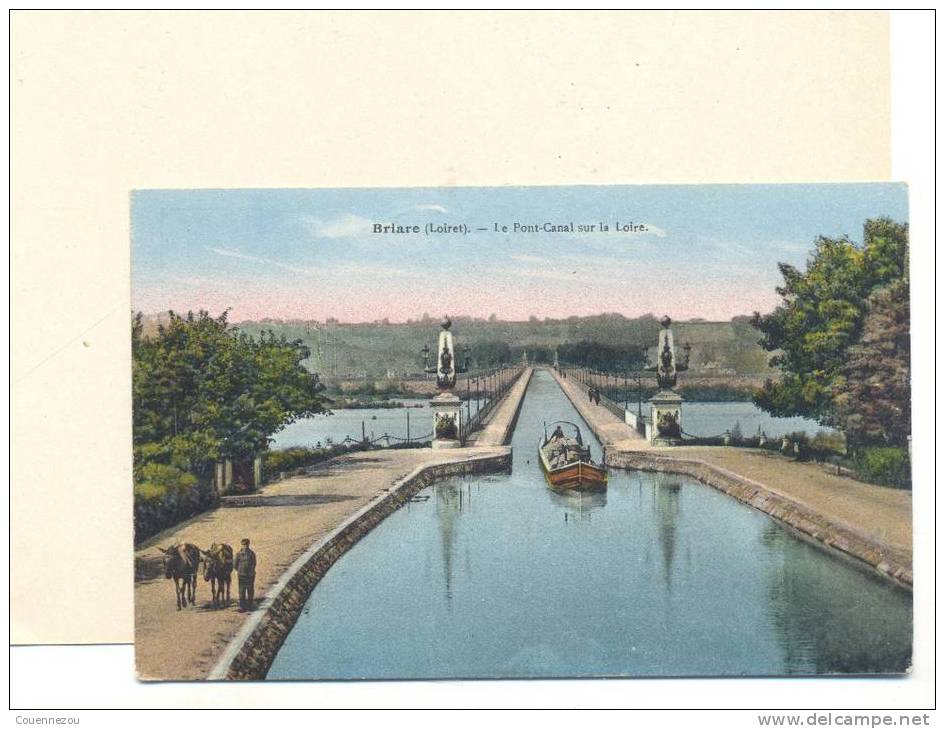 M 284  BRIARE  PONT CANAL SUR LA LOIRE 1934 - Houseboats