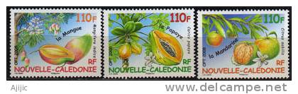 Fruits Tropicaux (mangue,papaye,mandarine) 3  T-p Neufs  ** Yv.# 1041/43 - Unused Stamps