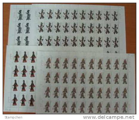 China 1995-9 Shadow Theater Stamps Sheets Puppet - Theatre