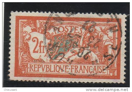 France Ob . N° 145c - 2Fr - Variété Cassure Dans Le Bas De L´ écusson.( - 1900-27 Merson