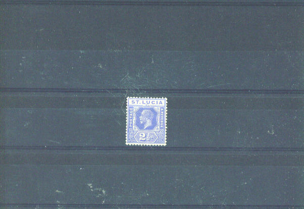 ST LUCIA - 1912 21/2d  MM - St.Lucia (...-1978)