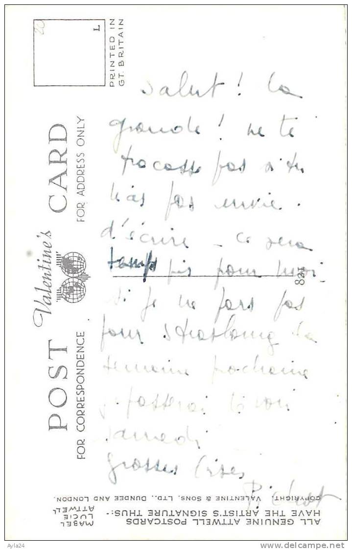 CPSM M L. ATTWELL Que Dieu Bénisse Tous Ceux Qui Me Sont Chers .. Et Moi Aussi. Bless All The Brave An' All The Good Lit - Attwell, M. L.