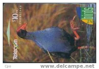 # NEW_ZEALAND NZ24S_3 New Zealand Birds I - Pukeko 10 Gpt 01.95 -oiseaux,birds- Tres Bon Etat - Nouvelle-Zélande