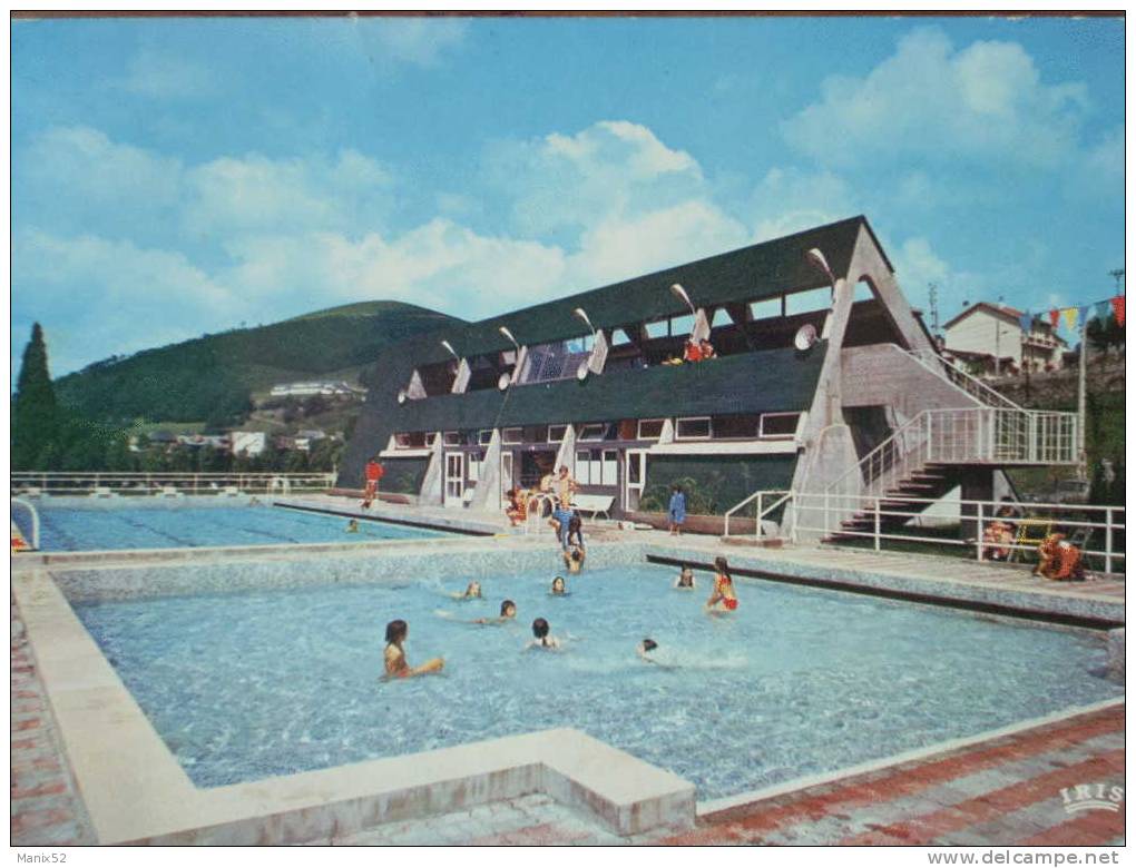 65 - SAINT-PE-de-BIGORRE - La Piscine. (CPSM + Flamme) - Saint Pe De Bigorre