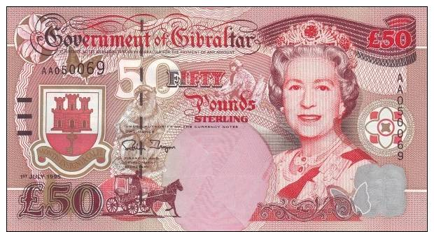 * GIBRALTAR - 50 POUNDS 1995 UNC - P 28 - Gibraltar