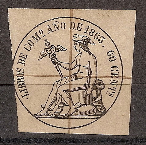 Fiscales Libros De Comercio U 12 (o)  Mercurio 1863 - Fiscale Zegels