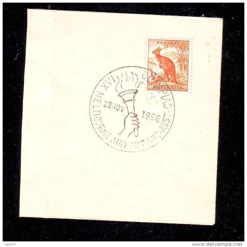 Australia Cancell.fragment ! ,1956 Olympic Games  Mellbourne,rare. - Ete 1956: Melbourne