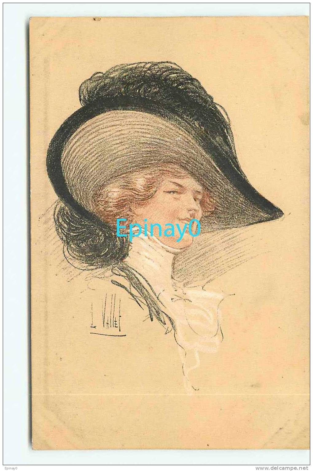 Br - ILLUSTRATEUR - VALLET Louis - ART NOUVEAU - CHAPEAU - PORTRAIT De FEMME - M. M. VIENNE N° 639 - VIENNOISE - Vallet, L.