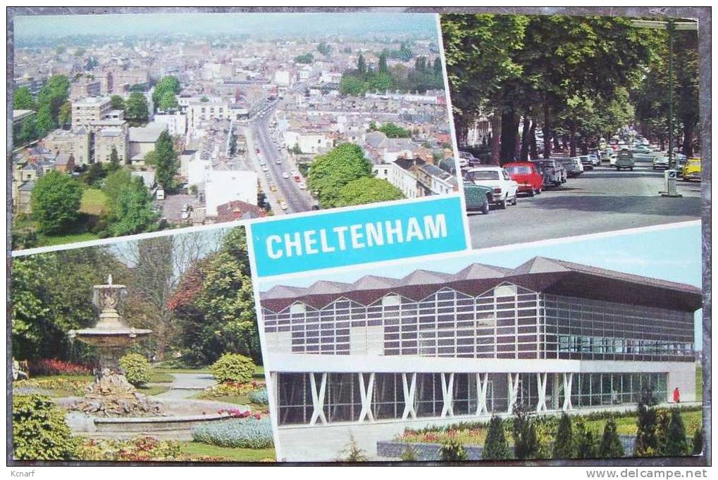 CP De CHELTENHAM " Bid's Eye View , Sanfort Park , The Promenade , New Swimming Baths " . - Cheltenham