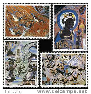 China 1990 T150 Dunhuang Murals (3rd Set) Stamps Buddha Archeology - Buddhism