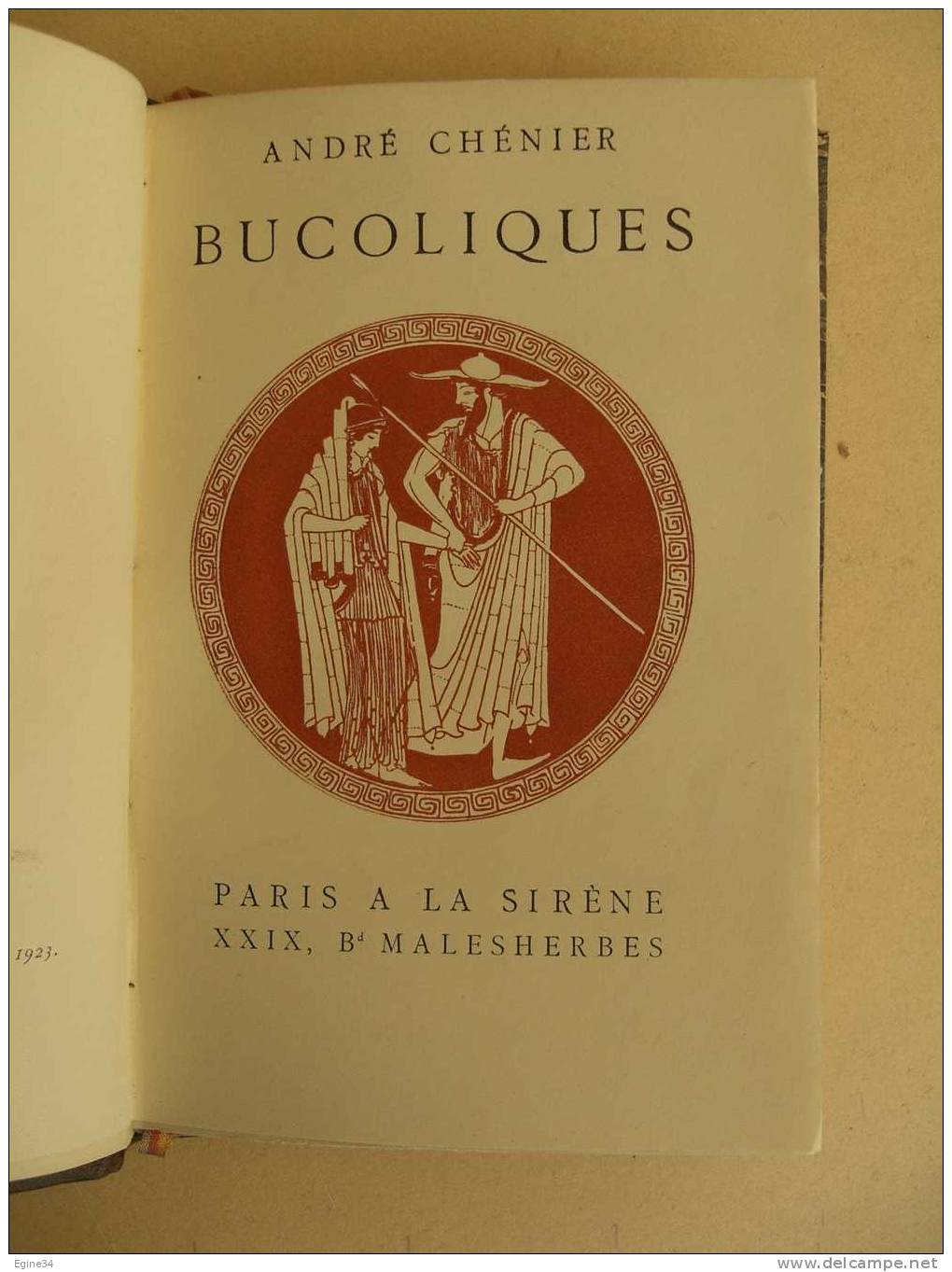 ANDRE CHENIER  -  LES BUCOLIQUES  -  1923  - Illustré - Autores Franceses