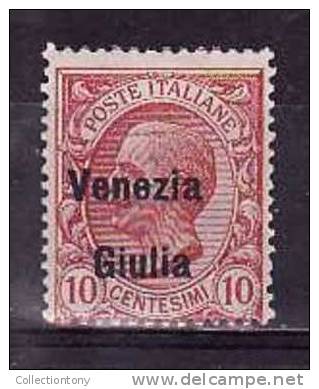 1918-19 - OCCUPAZIONE - VENEZIA GIULIA - G.I . - N.22- VAL. CAT. 5.00€ - Venezia Giulia
