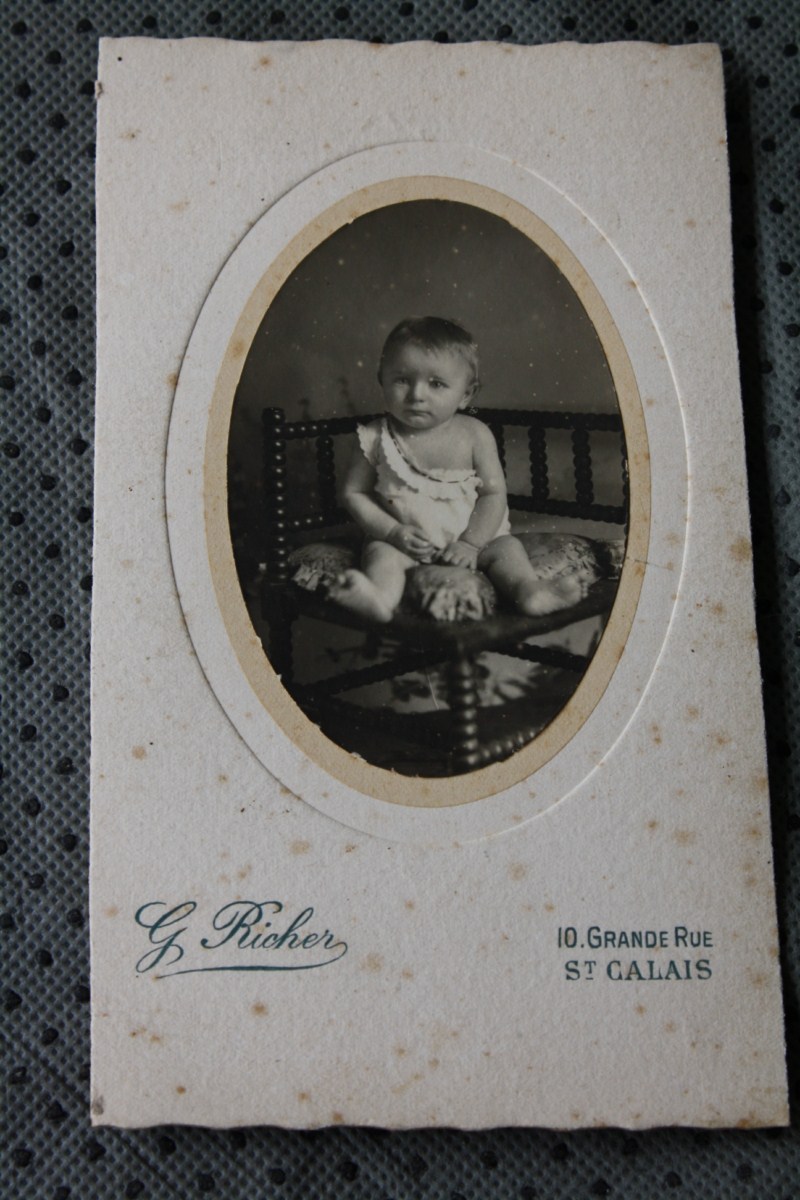 ANCIENNE PHOTOGRAPHIE De Bébé MARCEL A 9 MOIS ET DEMI  SAINT CALAIS  PHOTOGRAPHE RICHER - Sin Clasificación