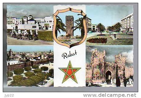 Jolie CP Maroc Rabat Multivue - Ed CAP 965 - écrite 31-07-1961 - Rabat