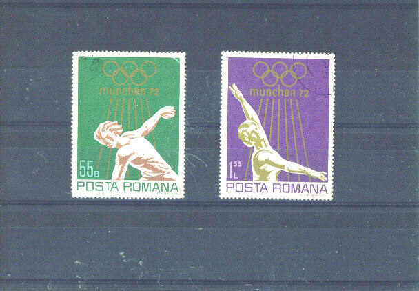 RUMANIA - 1972 Olympics To 2l75 FU - Gebruikt