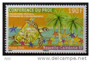 NOUVELLE-CALEDONIE. Tortue Marine (protection De L´Environnement)   Un  T-p Neuf **  Yv.# 986 - Tortues