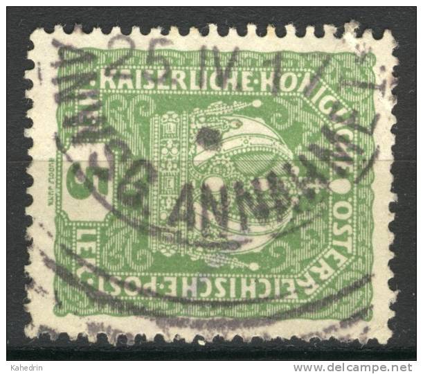 Österreich / Austria 1916, Mi. # 186 (o), 'ANWSG. ANNAHME' - Cancel - Gebruikt