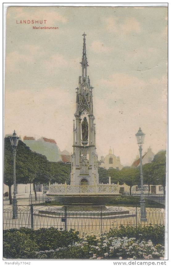 GERMANY - BAVARIA - LANDSHUT - MARIENBRUNNEN - 1927 - Landshut