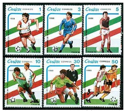 CUBA/KUBA 1989  COPA MUNDIAL DE FUTBOL ITALIA '90 MNH - Altri & Non Classificati